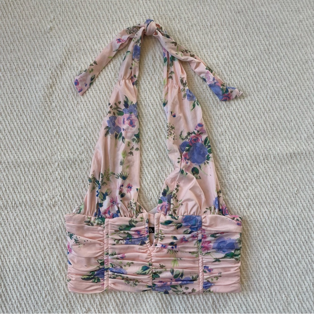 Zara | Floral Halter Top